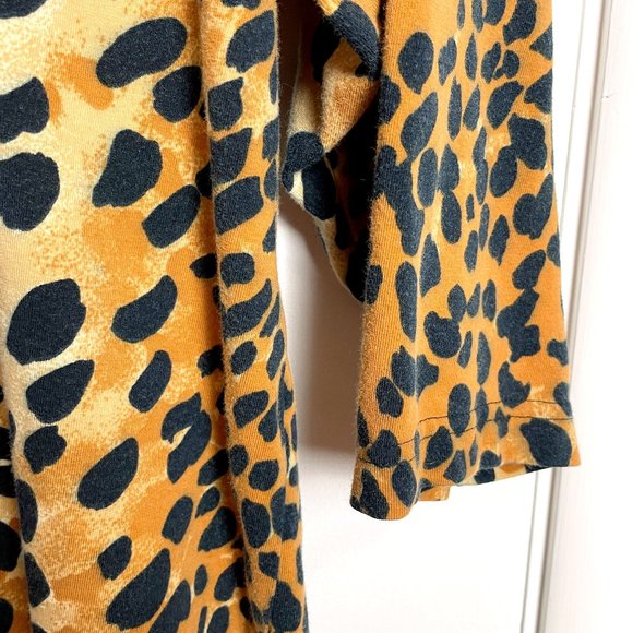 1990s vintage leopard print tunic - size 1X - Picture 3 of 7